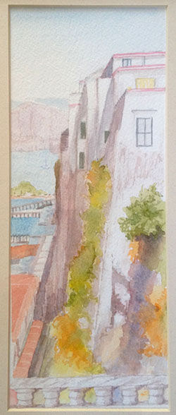 Sorrento, watercolour